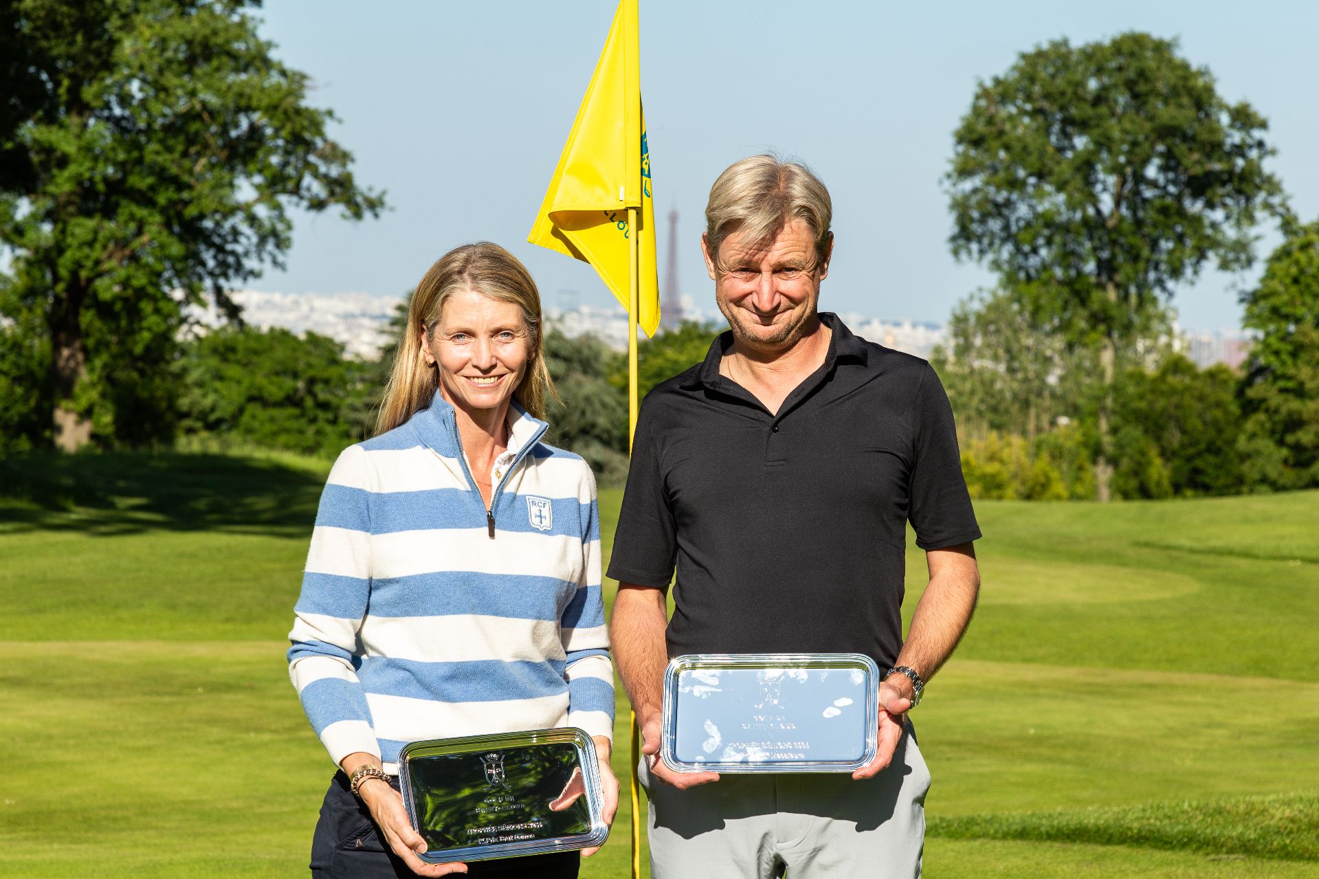 Benjamine Bouillonnec (RCF La Boulie) et Jean-Jacques Wolff (Bordelais), vainqueurs du Trophée Seniors 2024